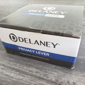 Polished Chrome Delaney Privacy Door Lock Lever